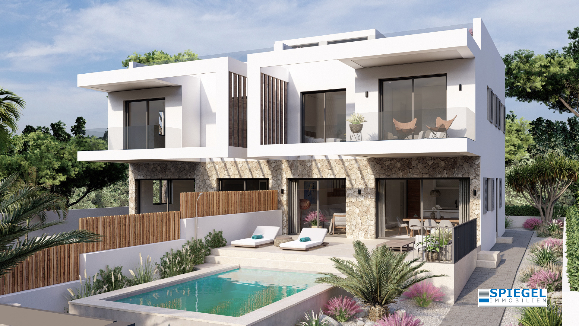 Exklusive Neubau-Doppelhaushälften in Bahia Azul mit Meerblick – Moderne Luxusimmobilien auf Mallorca